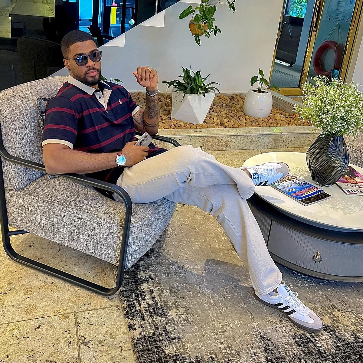 Bright Morgan Serves Casual Luxe in His Birth Month Look | OutfitLibrary.com